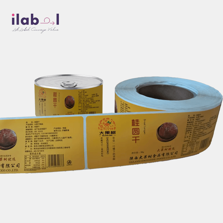 Blank filling line label rolls