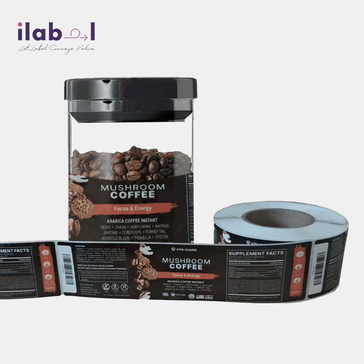 Custom printed filling line label rolls