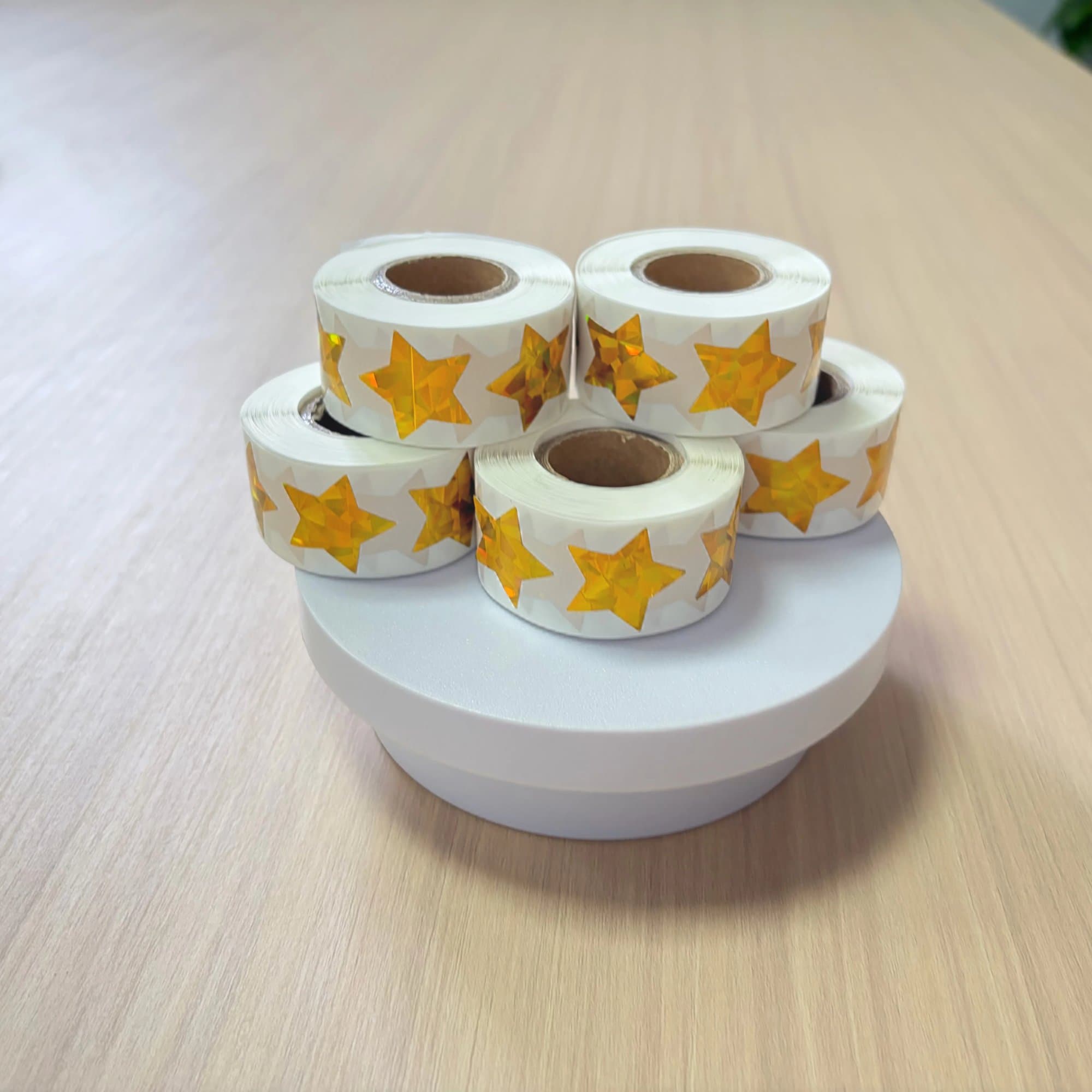 Custom thermal roll packing prepared for a private-label program