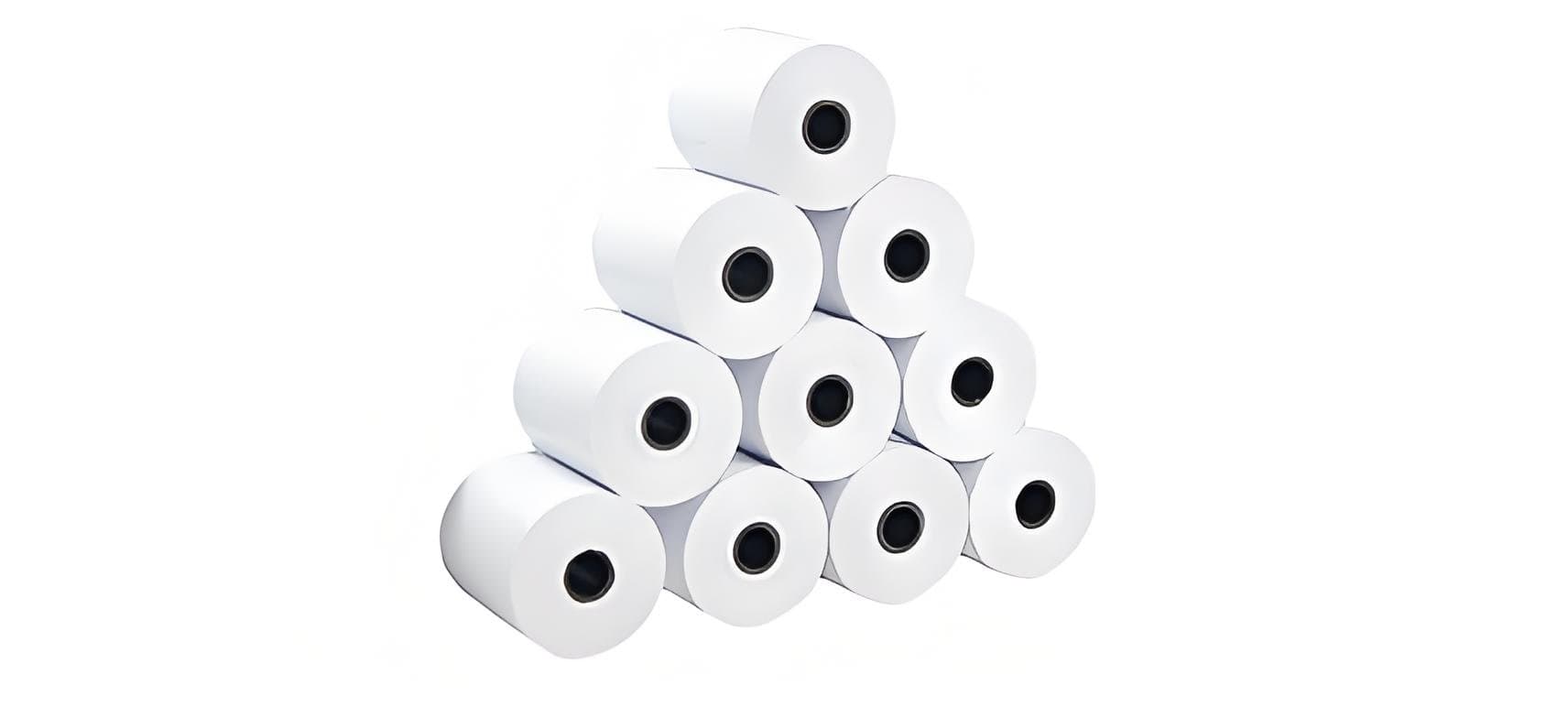 Thermal paper rolls prepared for a documented material-grade review