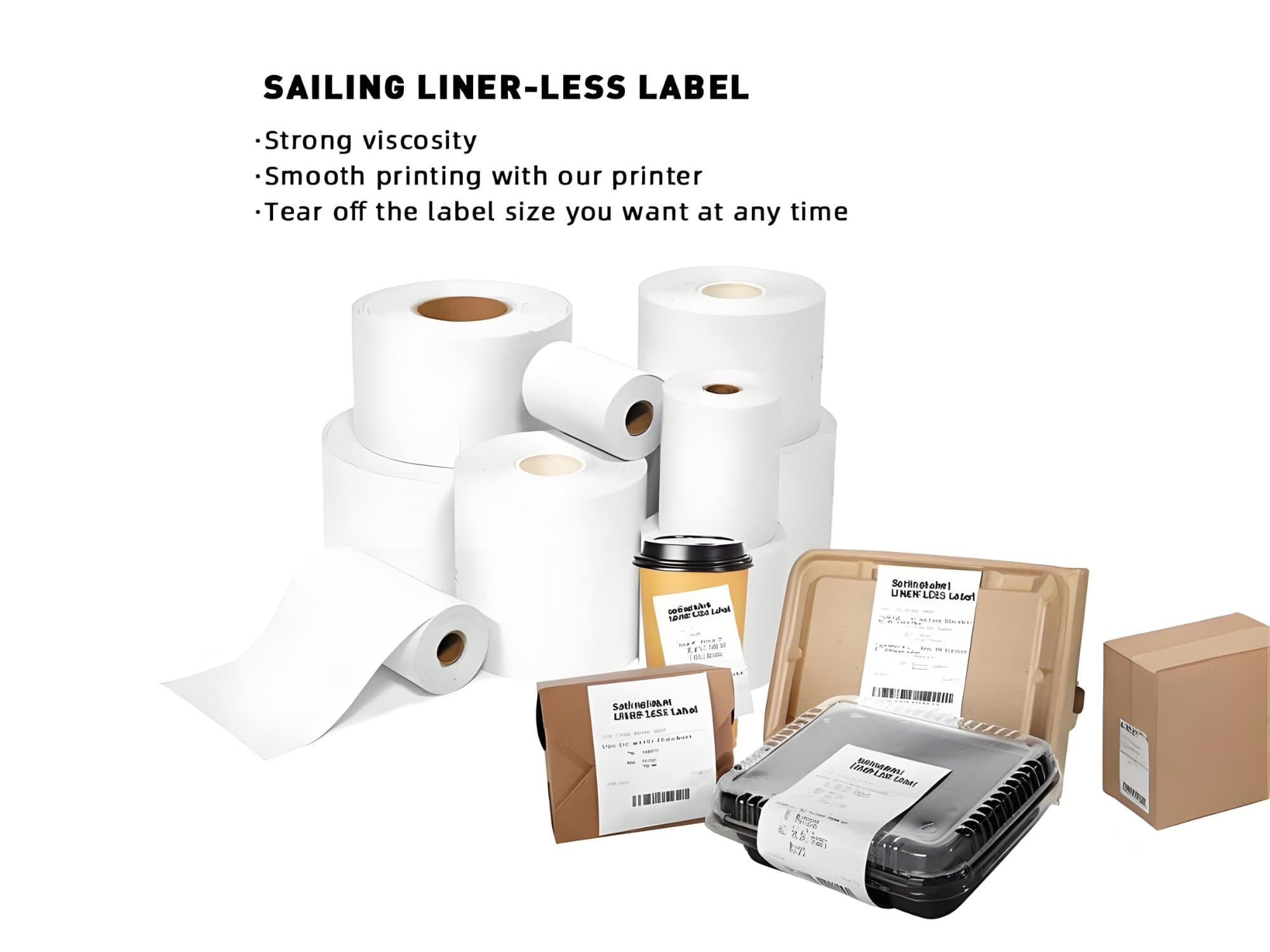 Shipping label rolls for warehouse and 3PL fulfillment