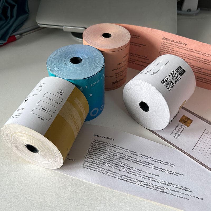 Custom printed thermal paper rolls with private-label packing