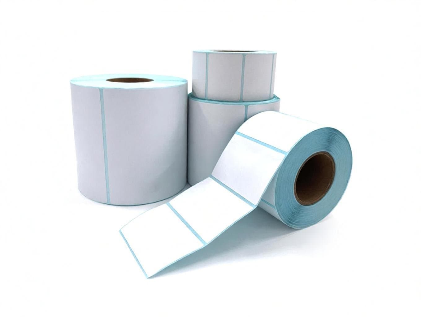 Roll and fanfold shipping labels for warehouse fulfillment