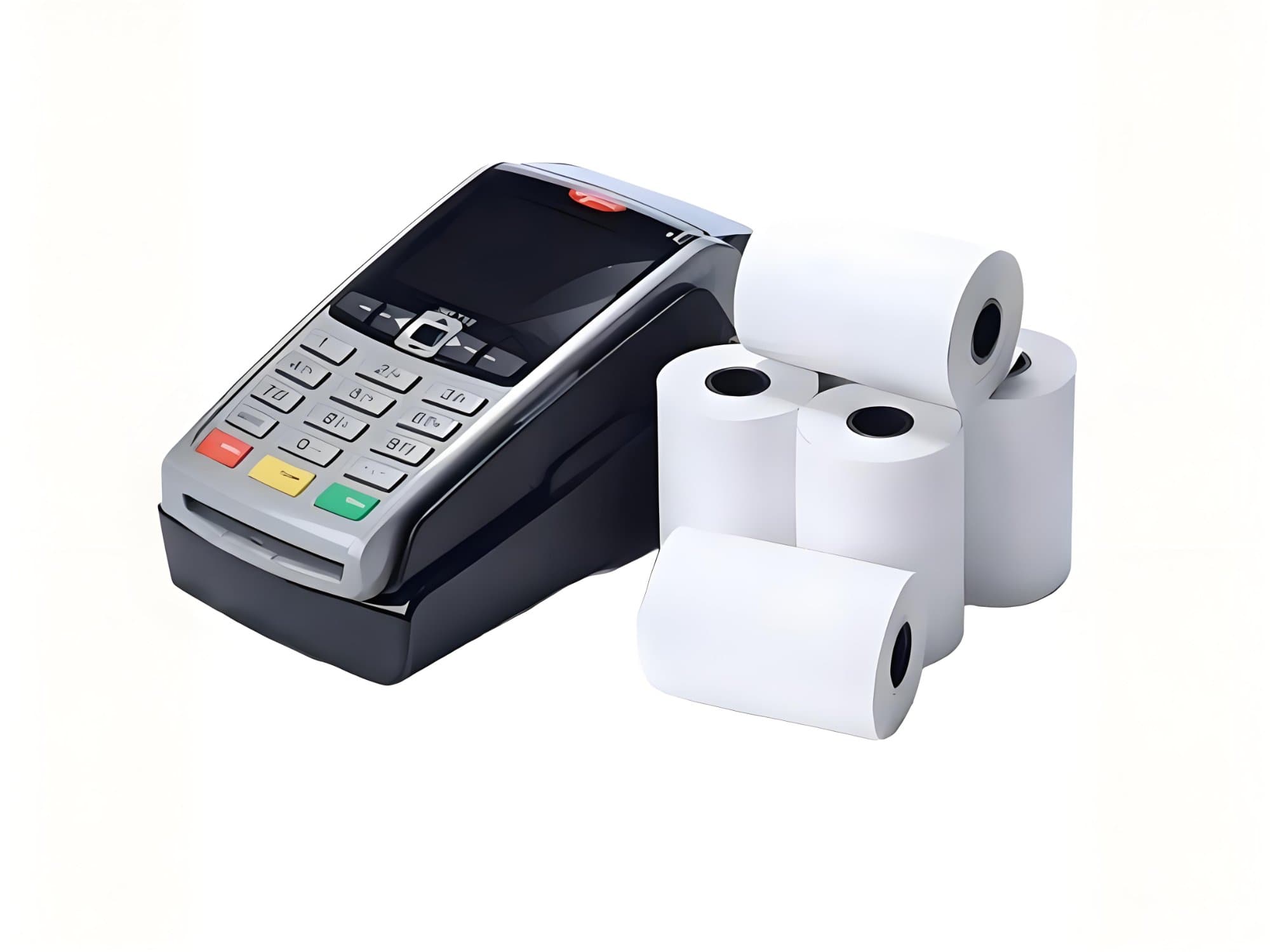 Compact thermal roll for a mobile payment printer