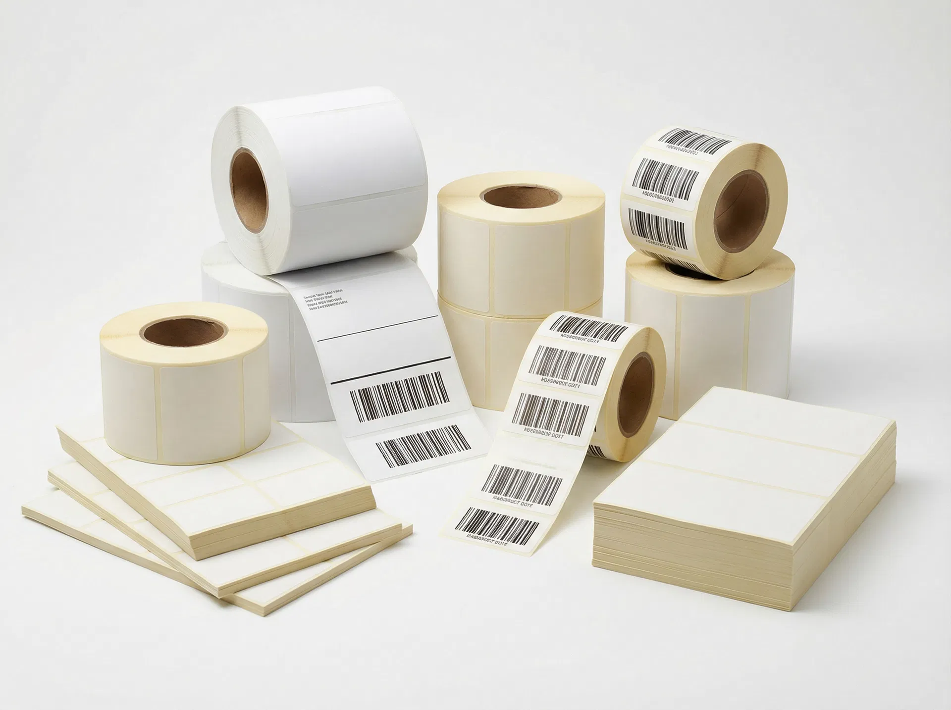 Barcode Thermal Labels product display for wholesale thermal labels buyers